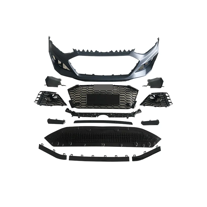 Body Kits Rear Front Bumper Rear Diffuser Primer Pp Front Bumper Lip For  A4 20-22