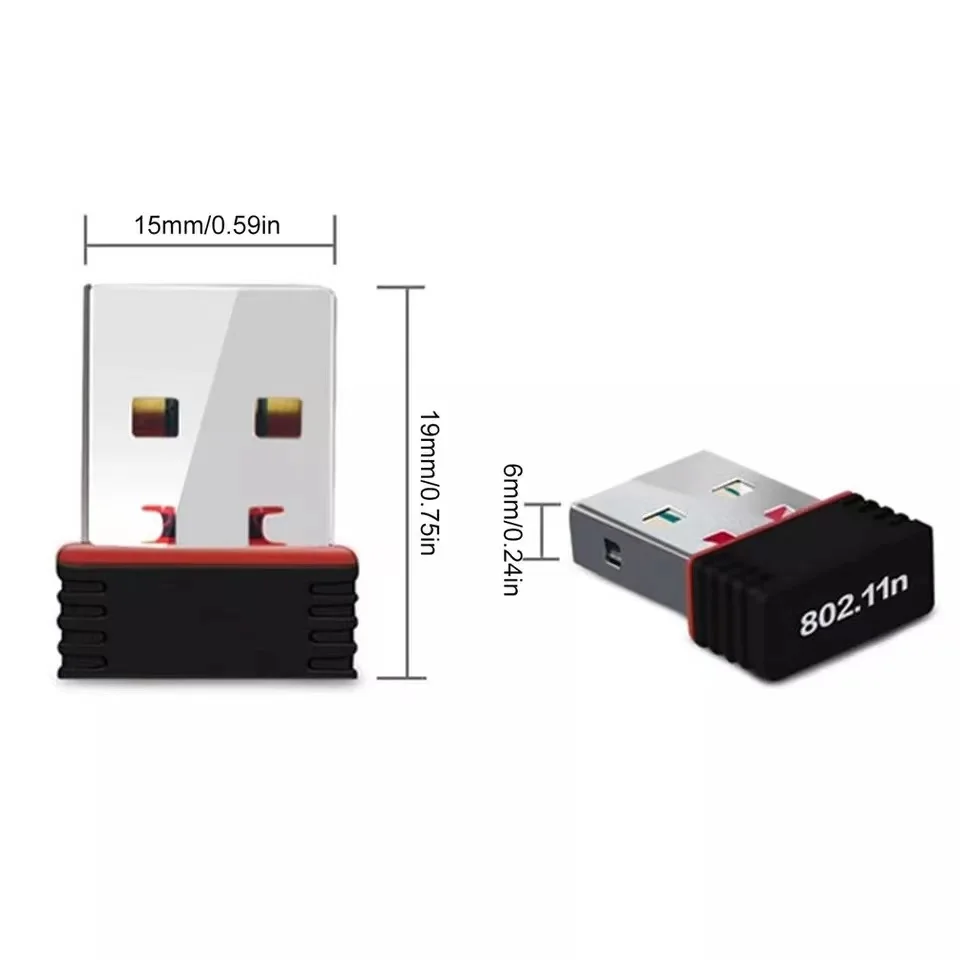 USB 2.0 WiFi Wireless Adapter Mini 150M Network LAN Card 150Mbps 802.11 Ngb REALTEK 8188