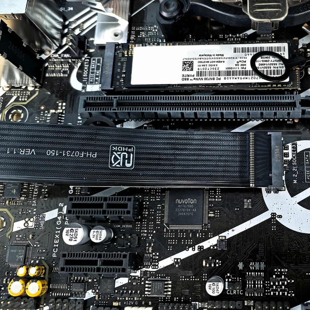 

M.2 NVMe To Oculink SFF-8611 SFF-8612 Female Socket Cable Extension Cable for Stable Transmission in Gaming PC