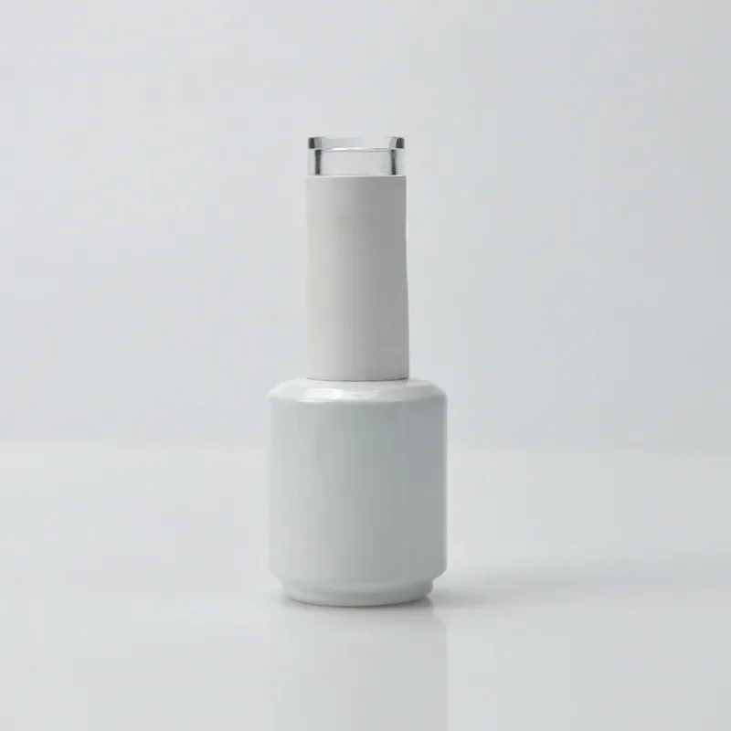 10 قطعة أبيض وأسود زجاجة طلاء الأظافر زجاجة فارغة نمط جديد الحد الأدنى 10 مللي 5ML15 مللي طلاء الأظافر لاصق زجاجة فارغة جديد #5