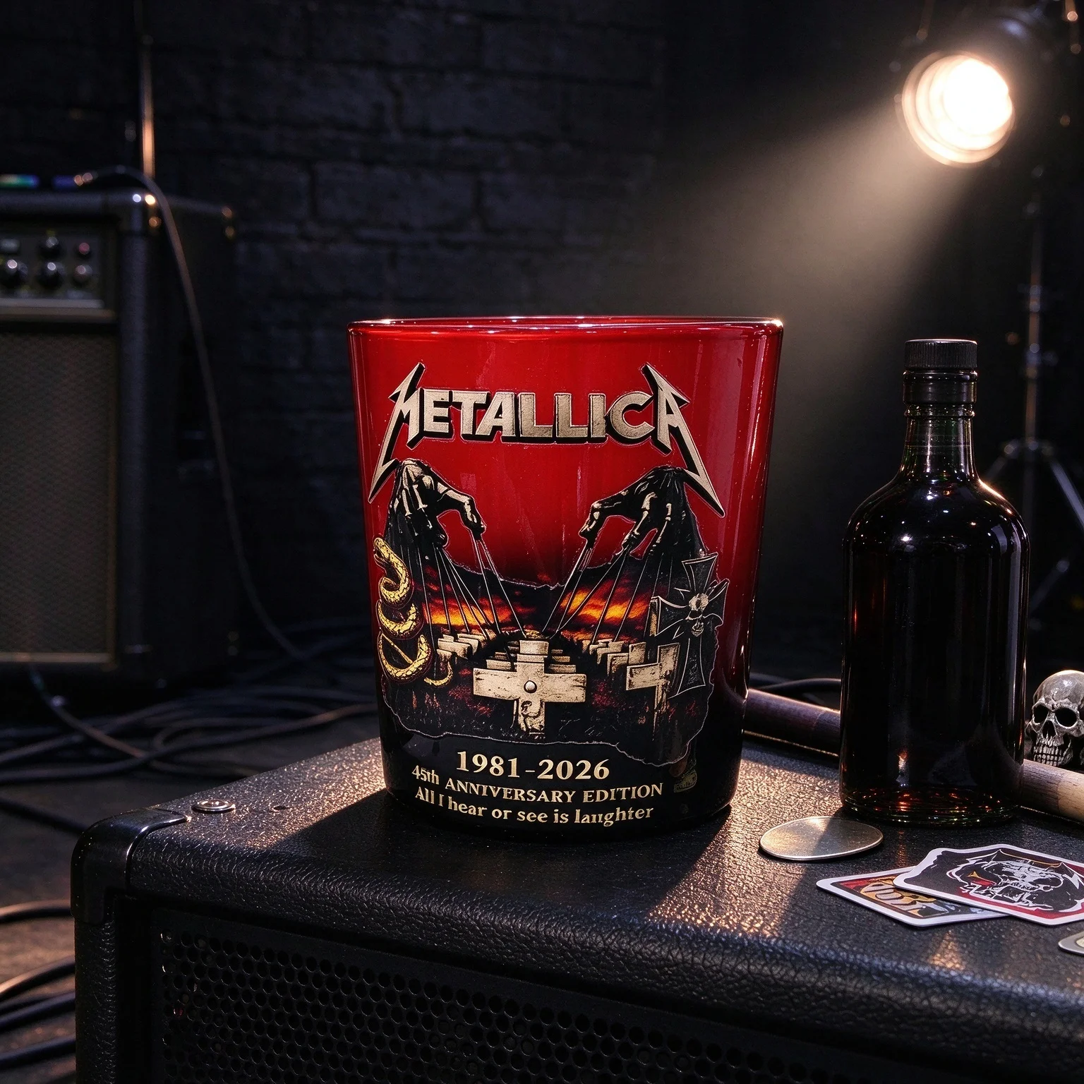 Vintage Punk Rock 3D Embossed Mug Commemorative Cup for Metal Band Music Lovers Gift
