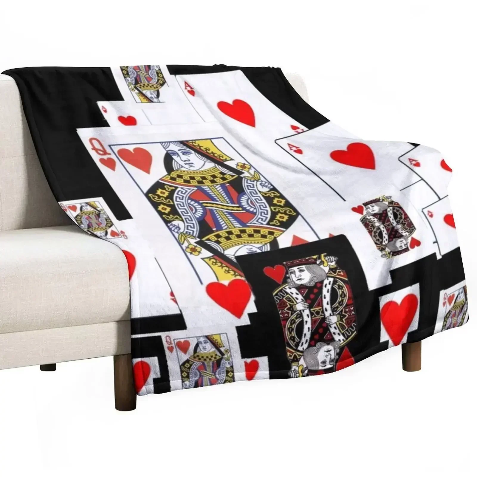 

ROYAL COURT PLAYING CARDS Throw Blanket Luxury Thicken Picnic Blankets