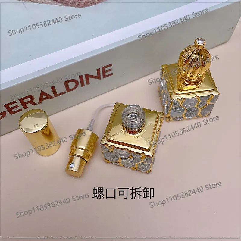 10PCS 10ml Glass Perfume Spray Bottle Empty, Portable Refillable Atomizer & Essential Oil Rollerball Vial
