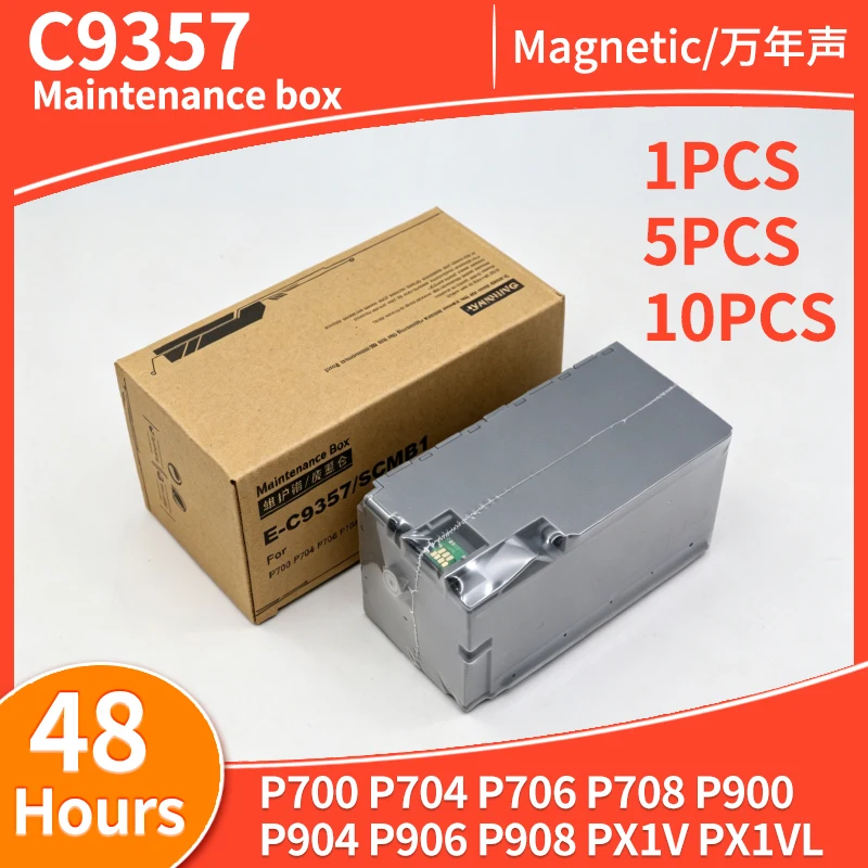 1-10pcs C9357 C12C935711 SCMB1 Maintenance Box Compatible For Epson P700 P704 P706 P708 P900 P904 P906 P908 PX1V PX1VL Printer