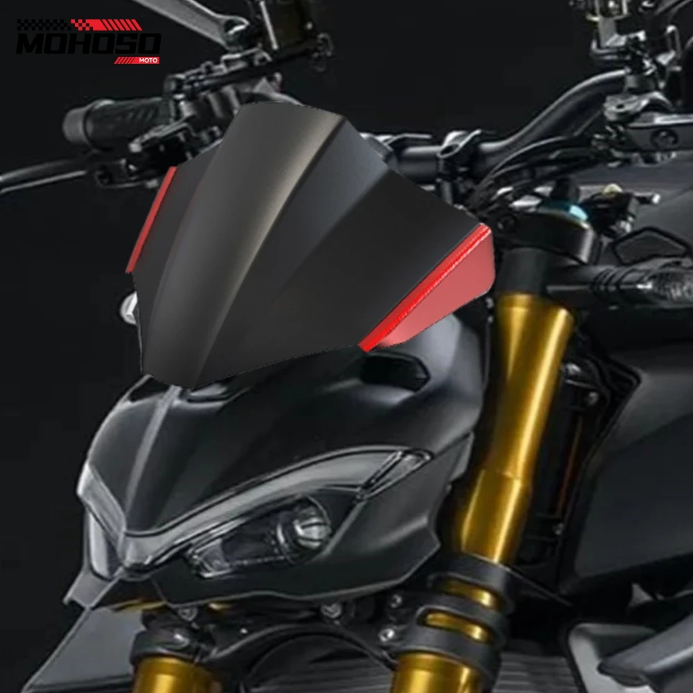 Moto Parabrezza Coperture Per DUCATI STREETFIGHTER V4S Streetfighter V4 S 2020 2021 2022 2023 2024 Parabrezza Vento Deflettore
