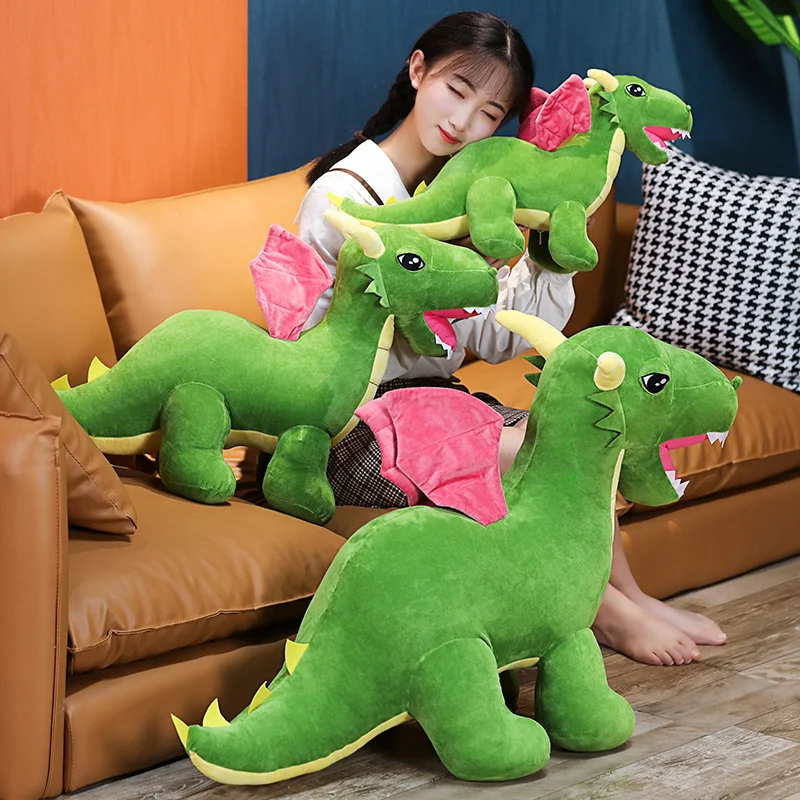 

60-110CM Toys Cute Simulation Dinosaur Plush Doll Stuffed Soft Cartoon Animal Pillow Birthday Gift For Children New 2022