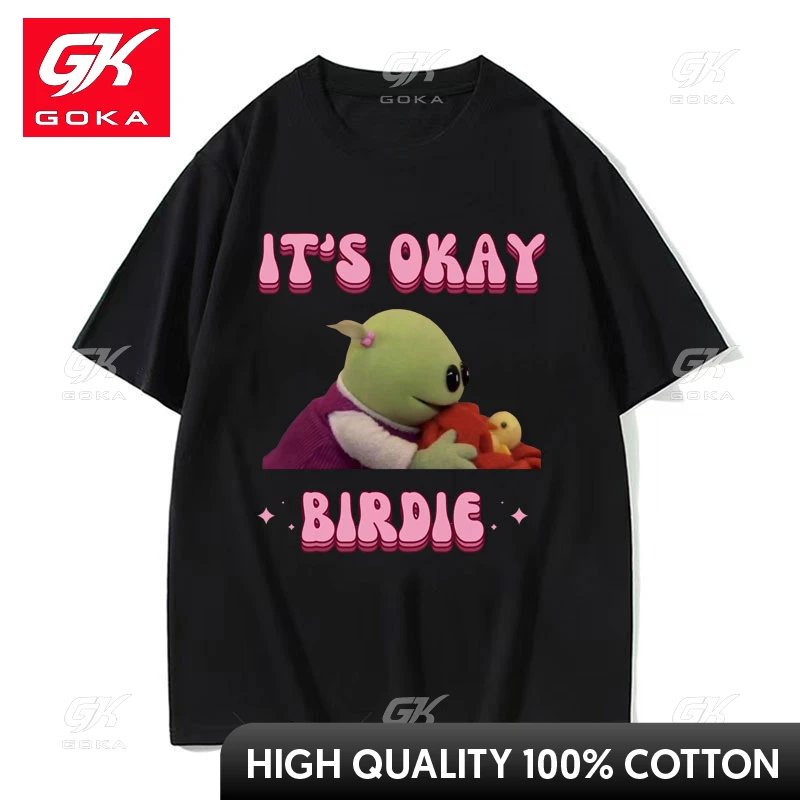 It's Okay Birdie Nanalan Wonderful Girl T Shirts Cute Short Sleeve Graphic Tshirt Men Women's Fashion Casual Cotton T Shirt Tops