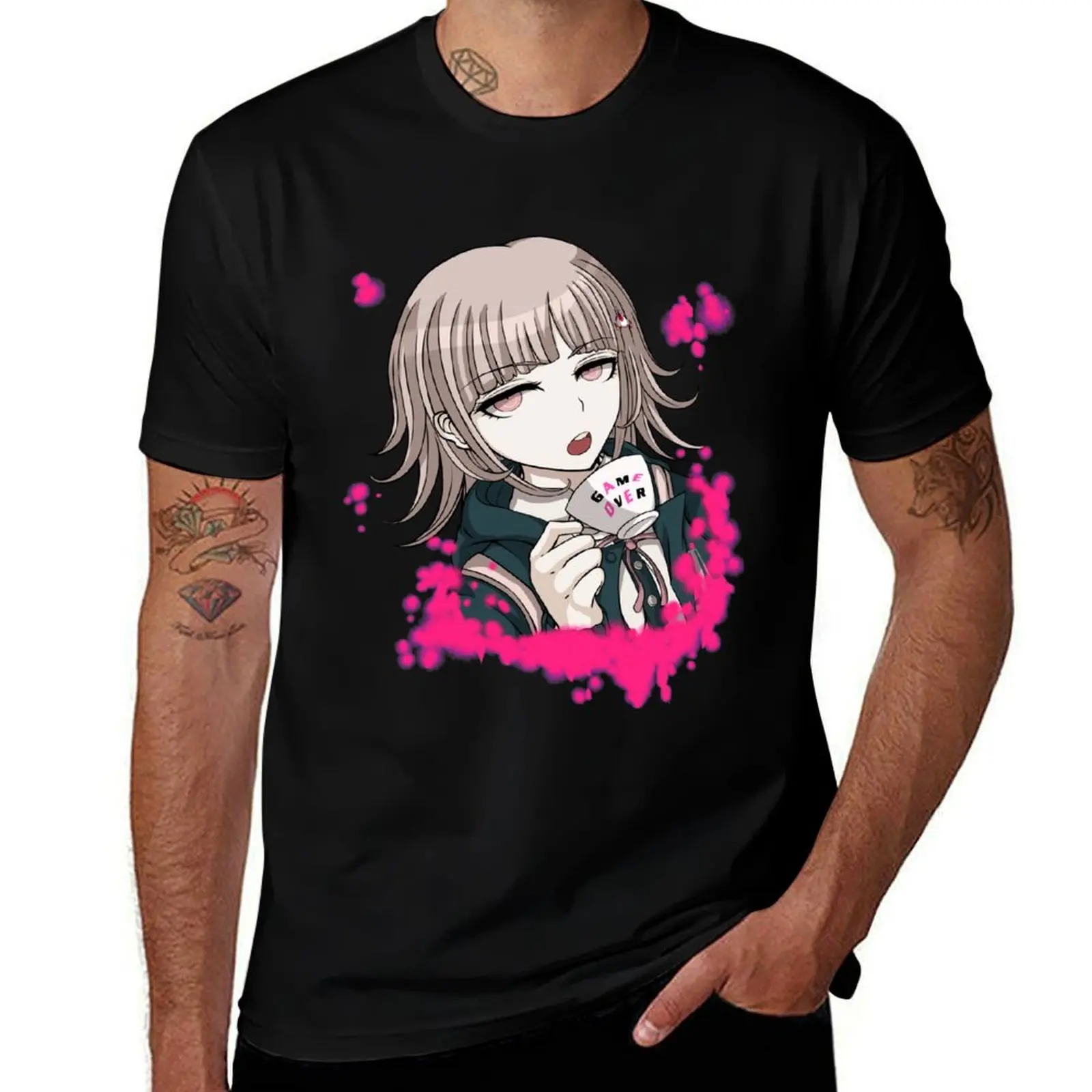

GAME OVER // Chiaki Nanami T-Shirt Blouse summer shirt T-shirts man funny gifts black t shirts for men