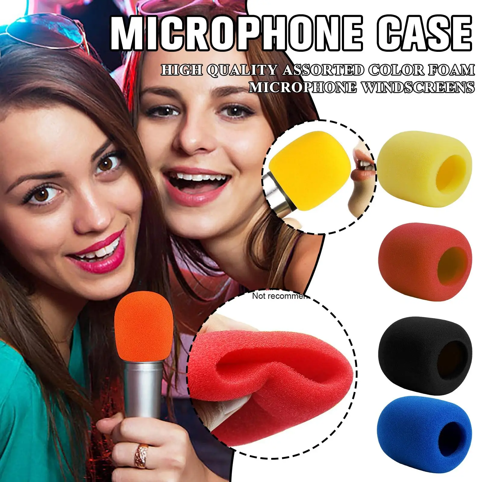 Microphone Wind Cover Microphone Windscreen Grill Inner Foams Sponge Cover For Shure SM58 Beta58 A SM58LC Vocal Microphone L8Y5