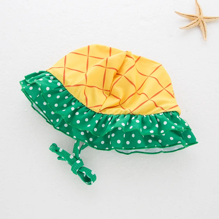 New Arrival Lovely Pineapple Baby Girl Swimsuit/Children Three Pieces Swimwear 3058