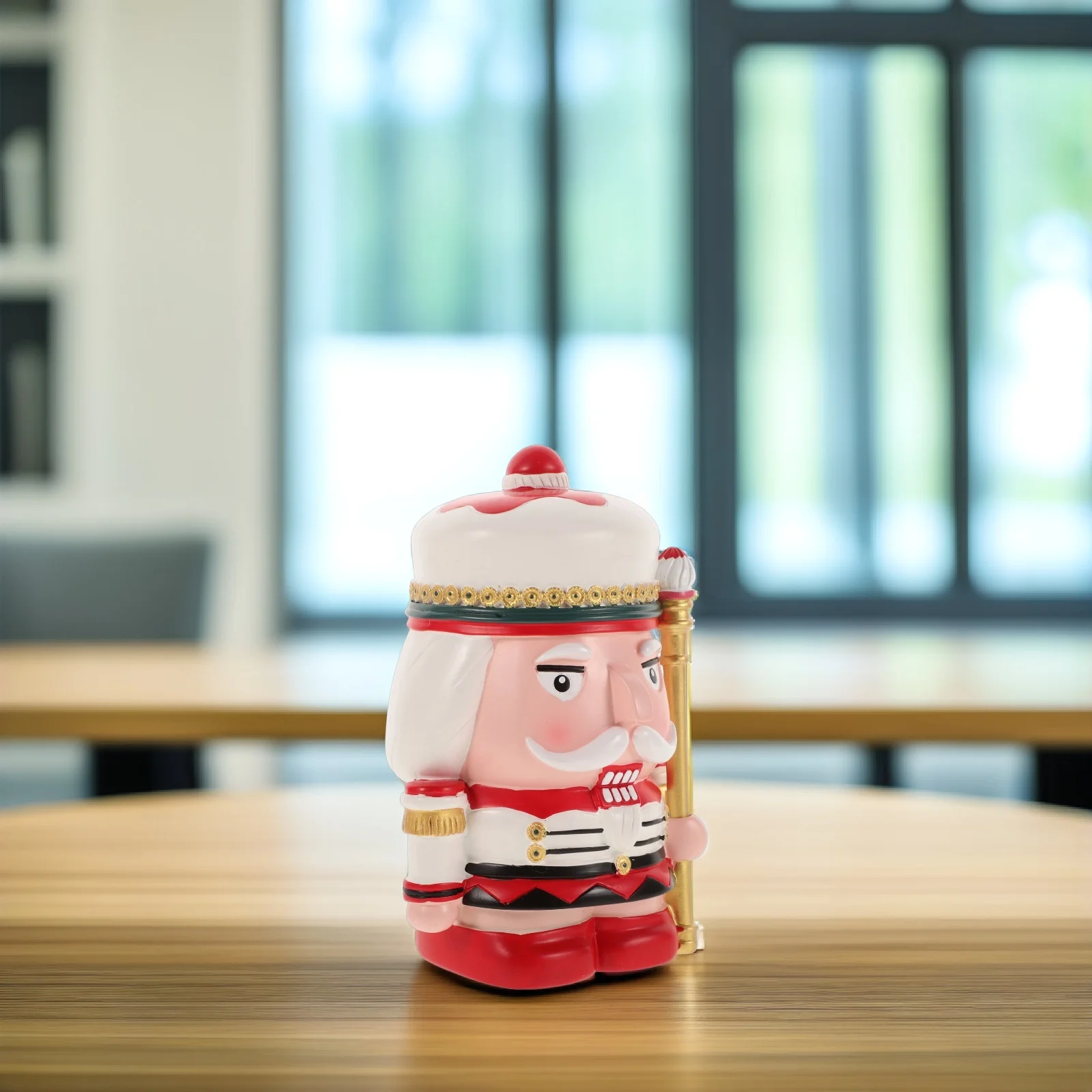 

Nutcracker Piggy Bank Coin Saving Pot Cute Toddler Toys House Piggybank Lovely Money Pot Creative Money Box Resin