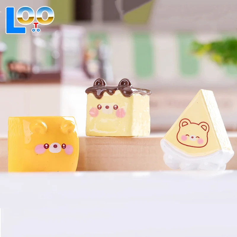 Микропейзаж, креативный медведь, хлеб, кукла, кукольный дом, сделай сам, еда, игровое украшение, аксессуары, настольные украшения