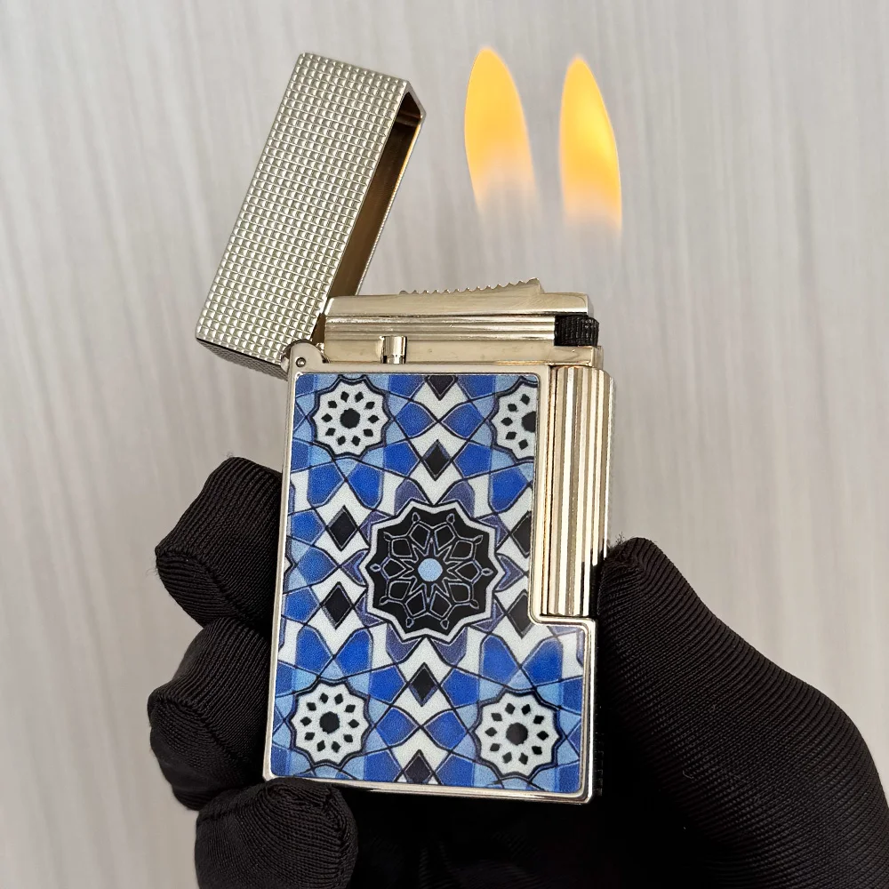 

Metal lighter, open sound, gas butane lighter, refillable, the best choice for father and husband smokers, limited edition