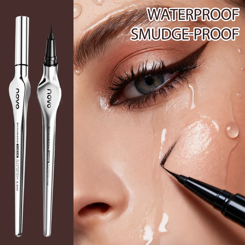 ウォータープルーフマットリキッドアイライナーペン - 極細、速乾、にじみにくい、大胆なアイメイクのための滑らかなフォーミュラ