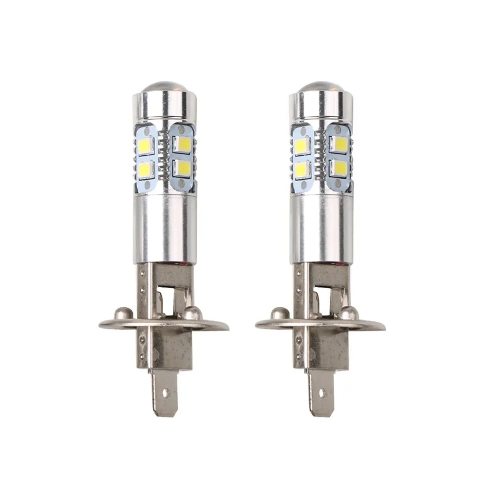 2Pcs H1 LED Car Headlight 2000Lm 12V 24V 100W 6000K White High Low Beam Fog Lamps Light Bulbs Super Brigh Driving DRL Bulbs