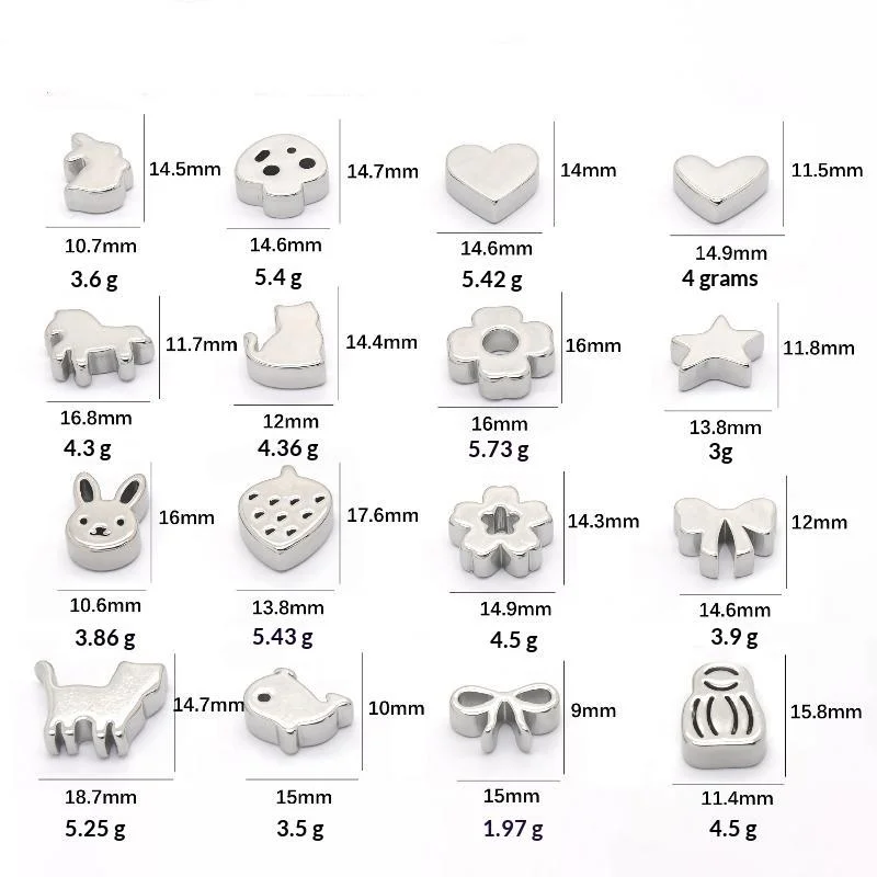 Answer3Pcs Stainless Steel Cute Shaped Spacer Beads Polished Long Shine For Matcha Sifting Beads - Japanese Tea Ceremony Tool