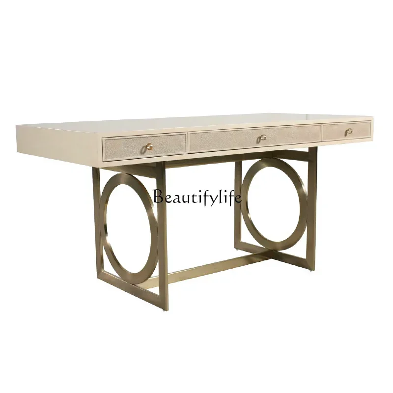 

LXPainted stainless steel desk simple writing deskSSS