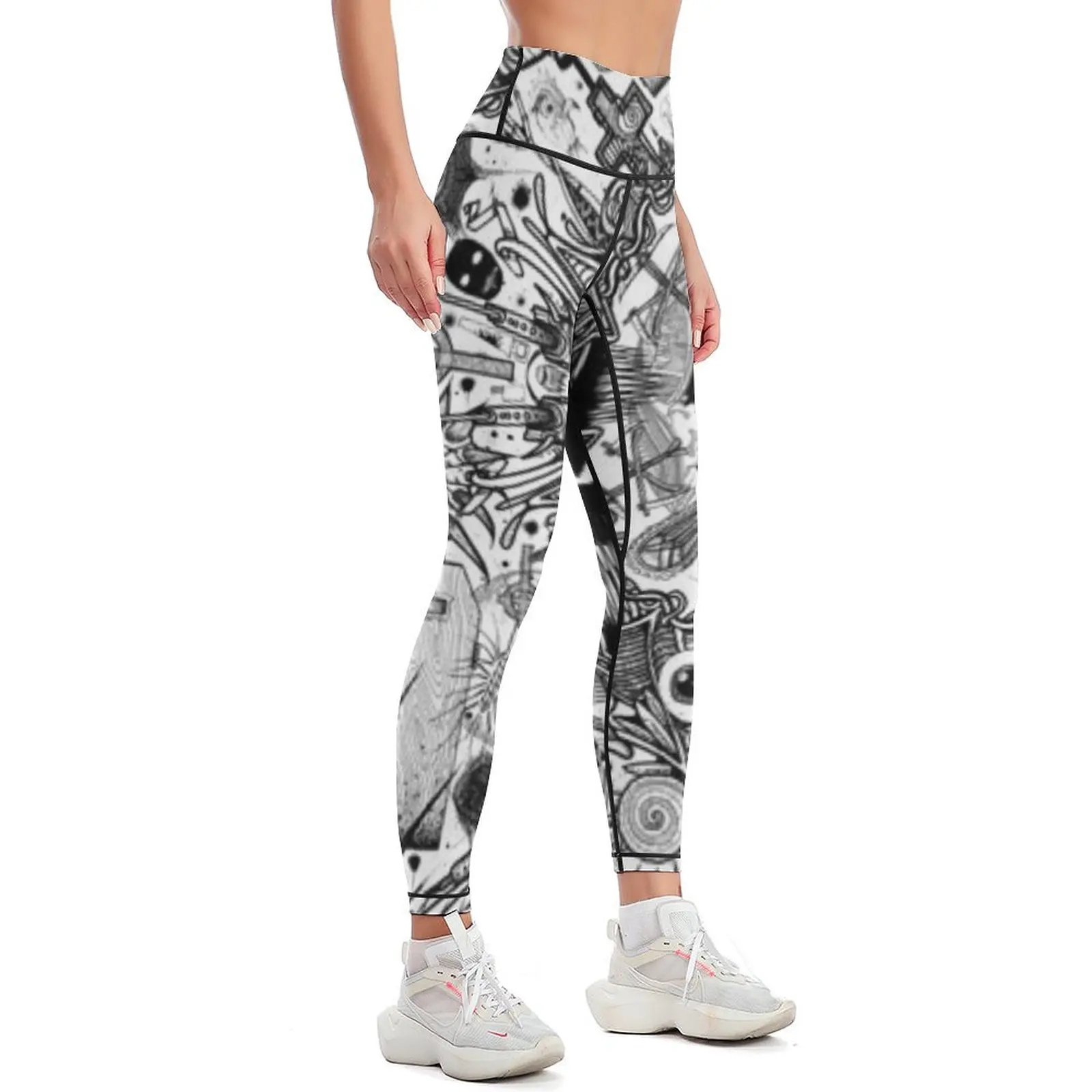 Zeds dead trippy art mandala leggings, vêtements d'exercice pour femmes, pantalons push-up fitness, vêtements de gym