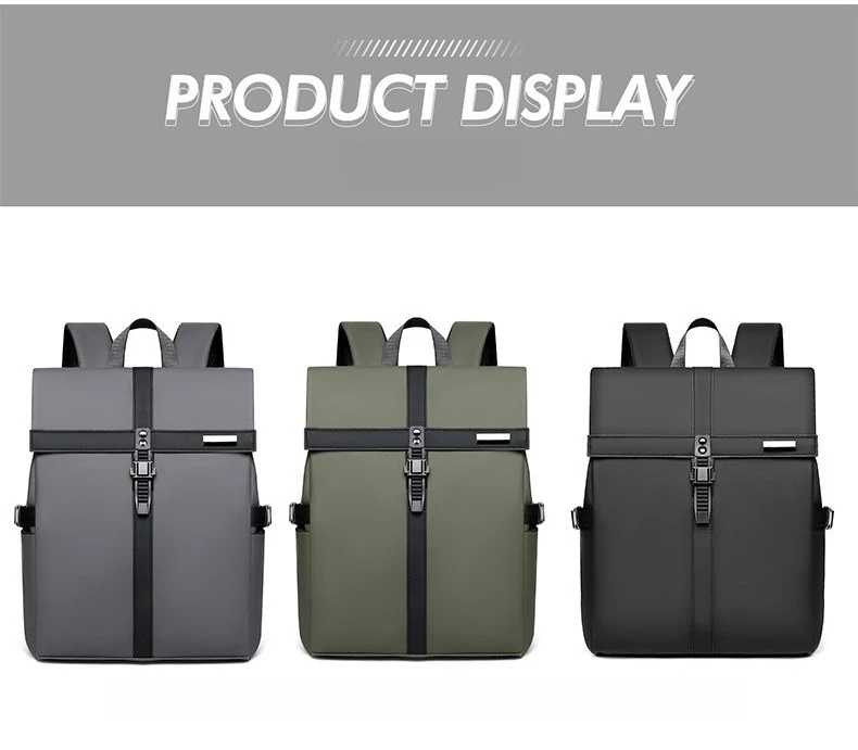 B 2026 Stilvoller Business-Rucksack für Herren, wasserdicht, 14 Zoll, Klapp-Laptop-Rucksack, mehrere Taschen, lässiger Tagesrucksack für Arbeit und Schule – Detail 10
