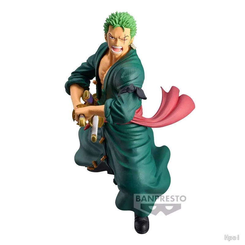 Bandai Original ONE PIECE  Grandista Zoro Anime Action Figures Toys for Boys Girls Kids Gift