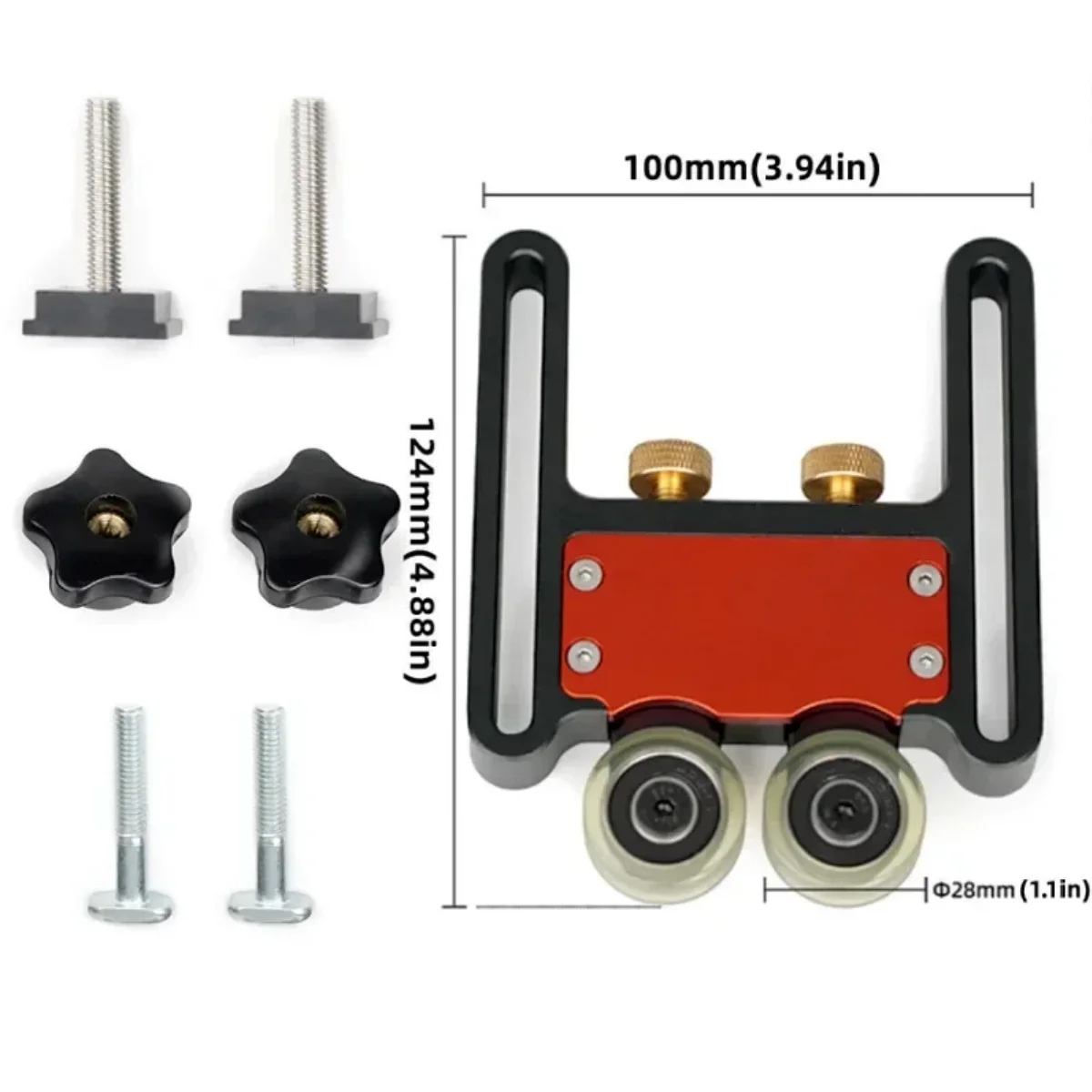 Adjustable Stock Guides - Roller Guides Feather Loc Board Multi-purpose Clear-Cut Anti Rebound Safety Pushing Auxiliary Tool