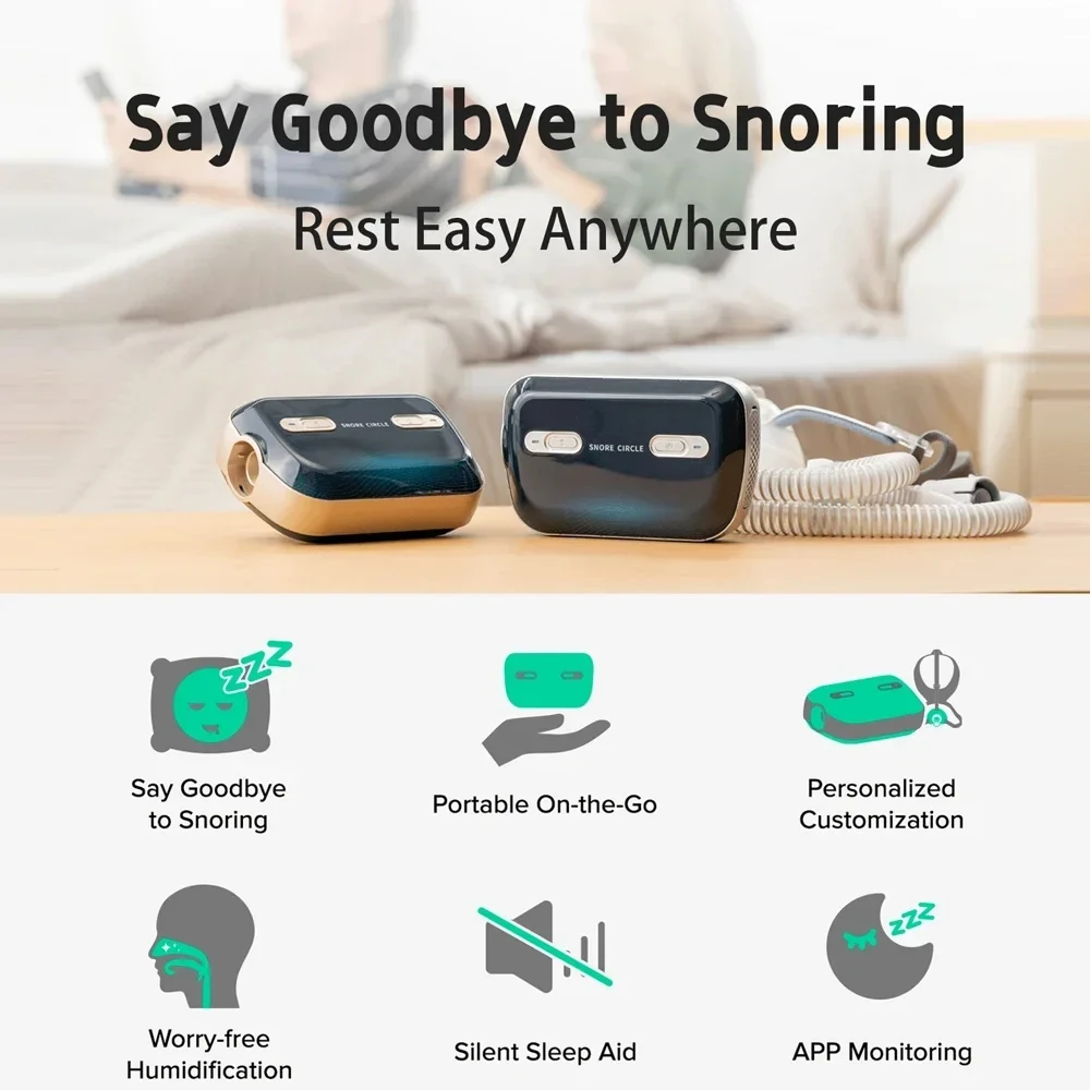 Mini Bluetooth CPAP Stop Snoring APAP Portable Anti Snoring And Sleep Apnea For Sleep Apnea Syndrome And OSA Sleep Aid