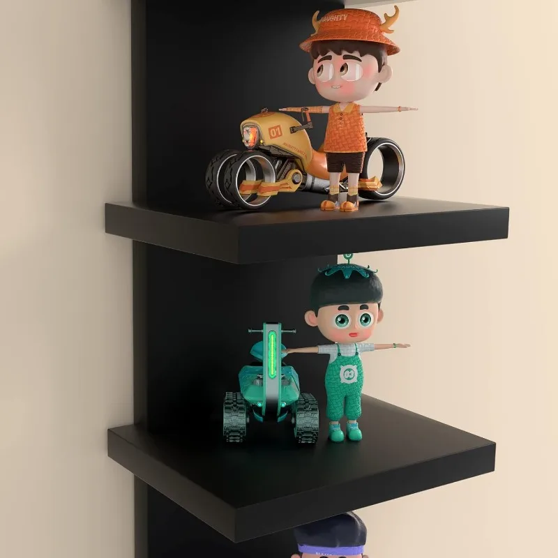 5-уровневые настенные полки, вертикальная полка-колонна, плавающий органайзер для хранения, дизайн, практические стеллажи для спальни, гостиной, 30,7