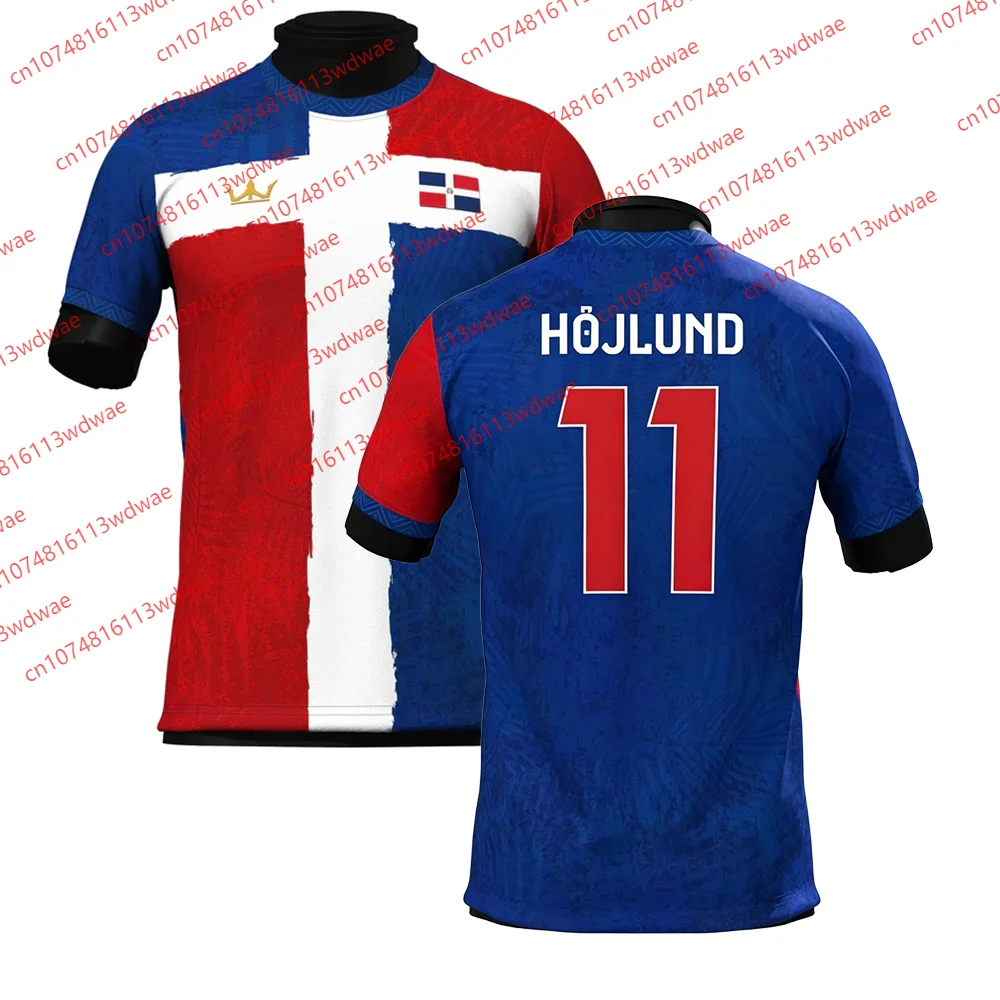 Denmark Style clothing Football Jersey Quick-Drying Froholdt 12 Jersey Outdoor football Jersey training Højlund Jersey Kid Tee