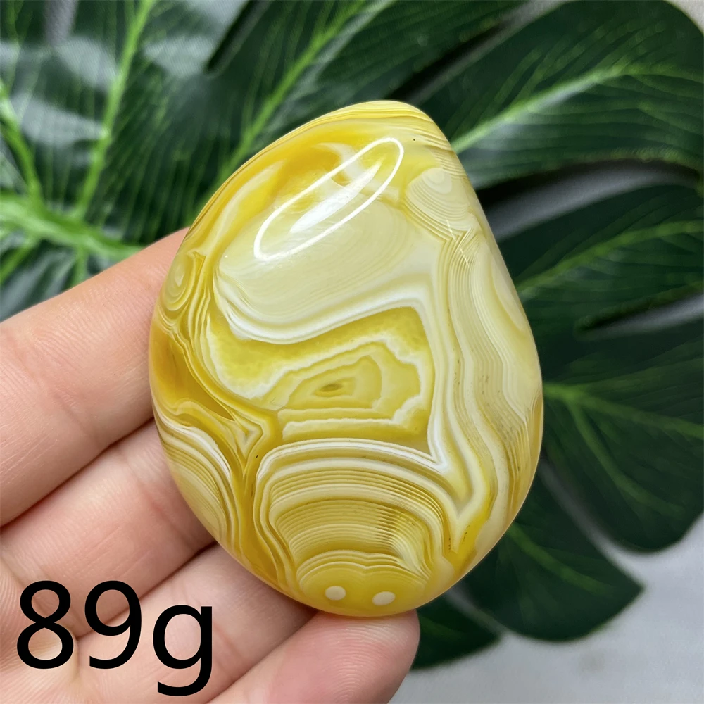 Natural Gemstone Egg yolk Agate Palmstone Lace Crystal Home Room Decoration Gift Witchcraft altar Prayer Stone Spiritual Healing