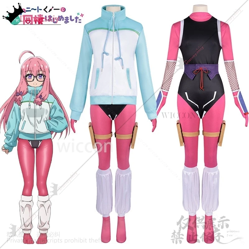 2025 ใหม่อะนิเมะฉันอาศัยกับOtaku Neet Kunoichiคอสเพลย์Ideura Sizu Ri Jumpsuits Ninjaผู้หญิงเซ็กซี่ชุดที่กําหนดเอง