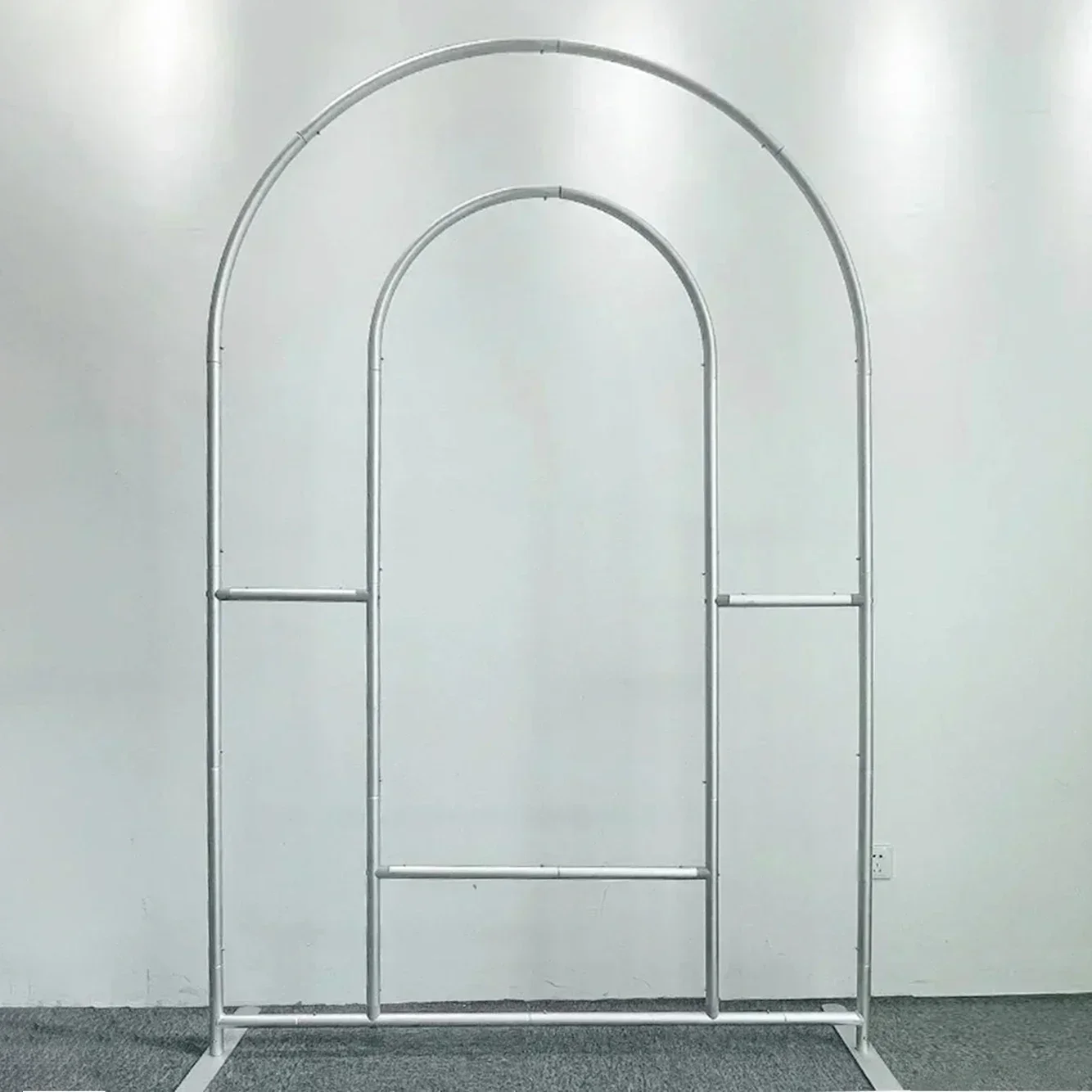 

5X7.5ft Aluminium Open Arch Wall Door Opening Type Backdrop Stand Balloon Support Party Decoration Photography Backgound