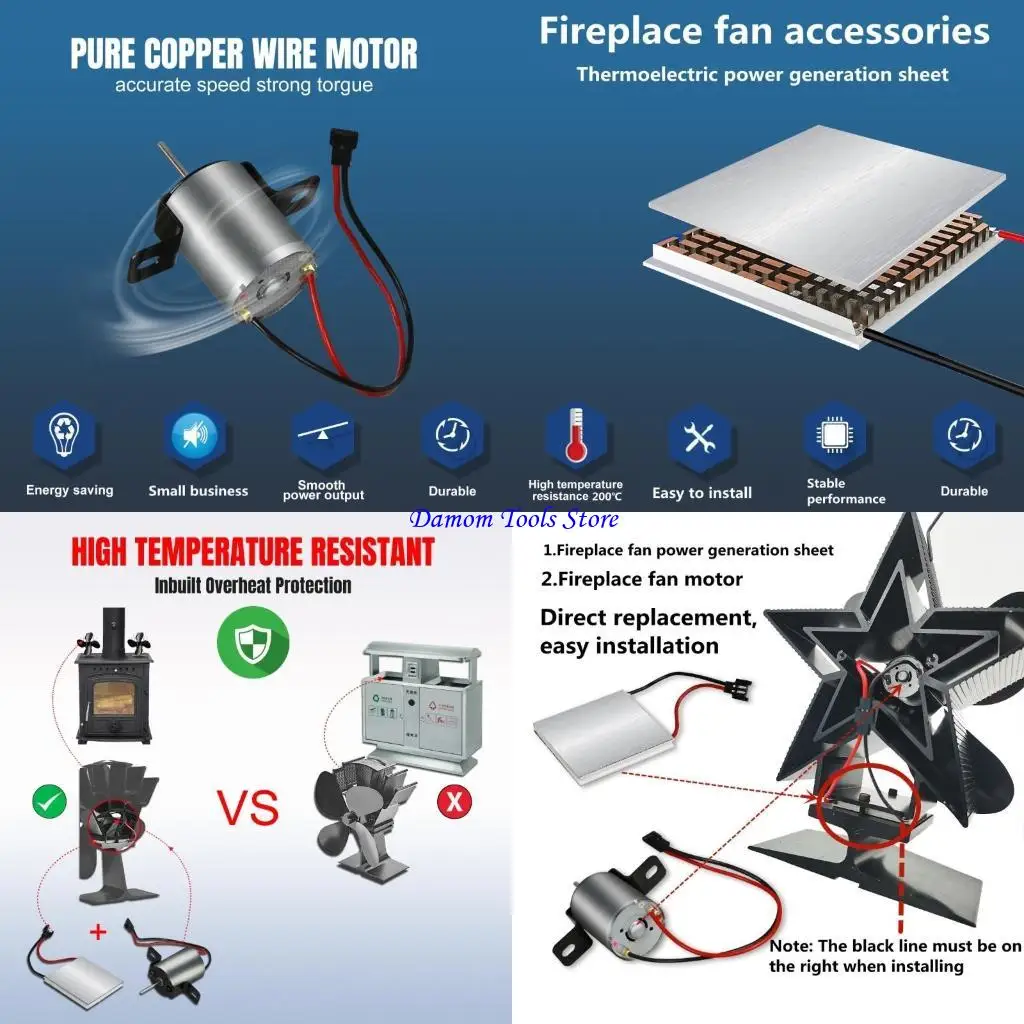 

57BE Electric Power Motor Barbecue Thermoelectric Generator Chip General Accessories
