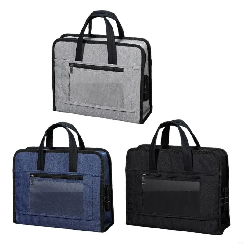 حقيبة ملفات حاملات ذات سعة كبيرة للمستندات والكتب اليومية الأساسية تصميم موفر للمساحة للمنازل الصغيرة والسفر 896C #2