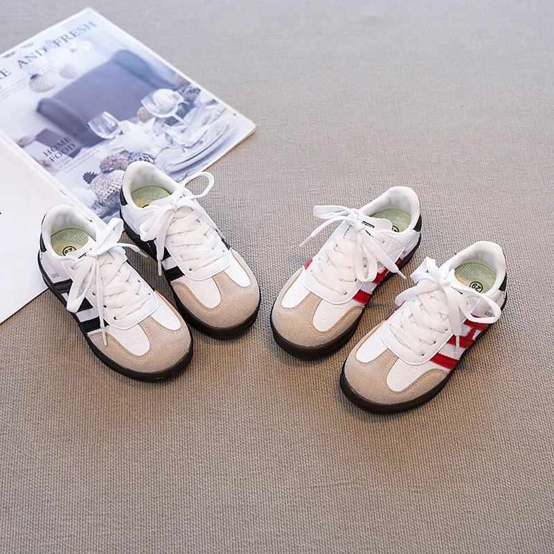 

Детская нескользящая спортивная обувь для отдыха, весенне-осенняя модная высококачественная обувь с низким берцем и плоской подошвой в тон