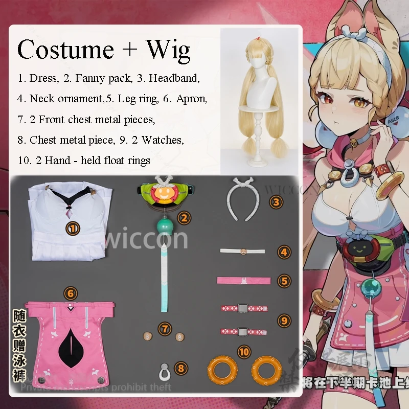 Alice Roleplay Thymefield Zenless Zone Zero Game ZZZ Cosplay Costume Sea of Thyme Clothes Cute Outfit Halloween
