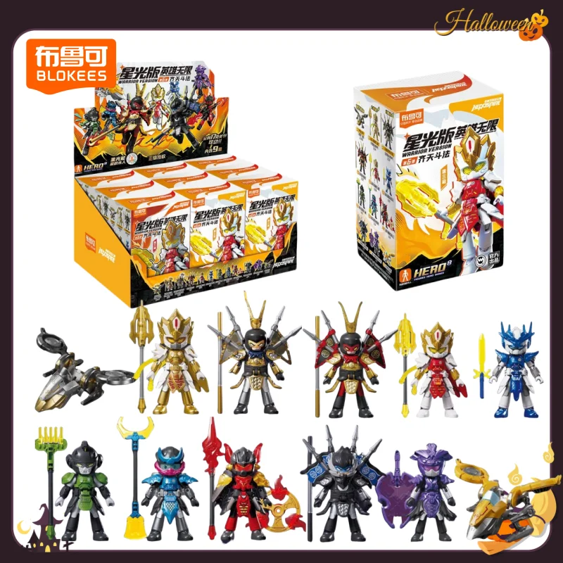 

BLOKEES Heraspire Building Block People Nezha Wukong Three Kingdoms Assembled Movable Model Children's Toys Decorative Gifts
