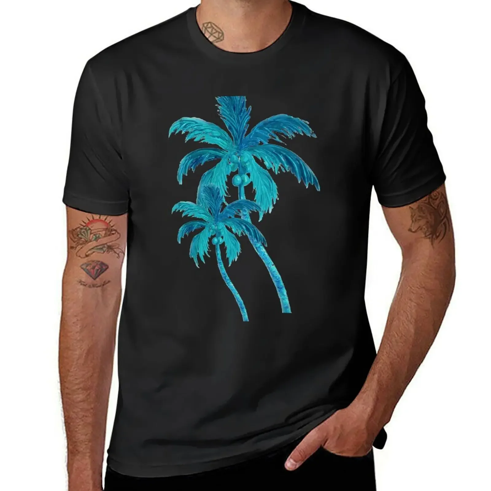 

Two Coconut Palm Trees T-Shirt boys animal print animal prinfor boys custom shirt vintage t shirts heavy weight t shirts for men