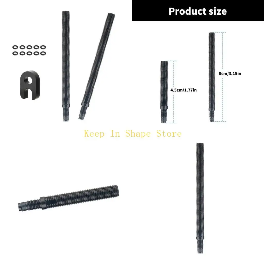 U1JC High Strengths Aluminums Valves Extension Flexible Bus Tire Valves Extension for Competitive Cyclists and Hobbyists