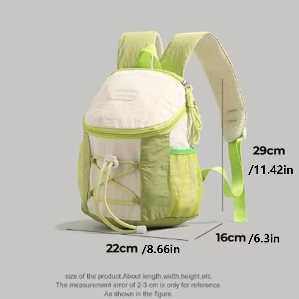 Patchwork Drawstring Backpack Y2k Contrast Color Student Schoolbag Large Capacity Korean Style Women Harajuku Backpack Hiking