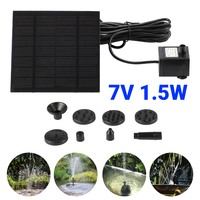 7V 200L/H PET Pump Aquarium Fish Tank Fountain Pool Solar Panel Water Pump Kits for Outdoor Traveling Supplies