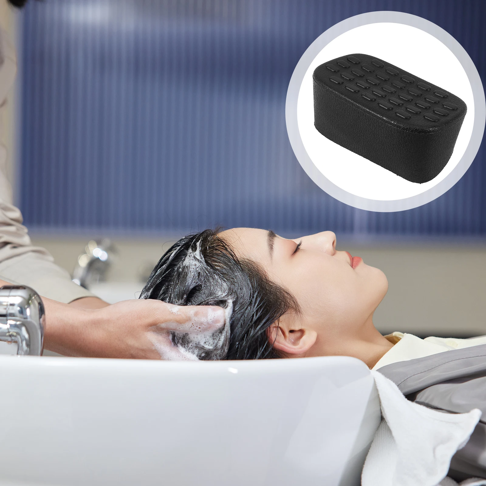 

Adjustable Salon Sink Neck Pillow Comfortable Soft Rubber Hair Wash Cushion Shampoo Bowl Rest Support