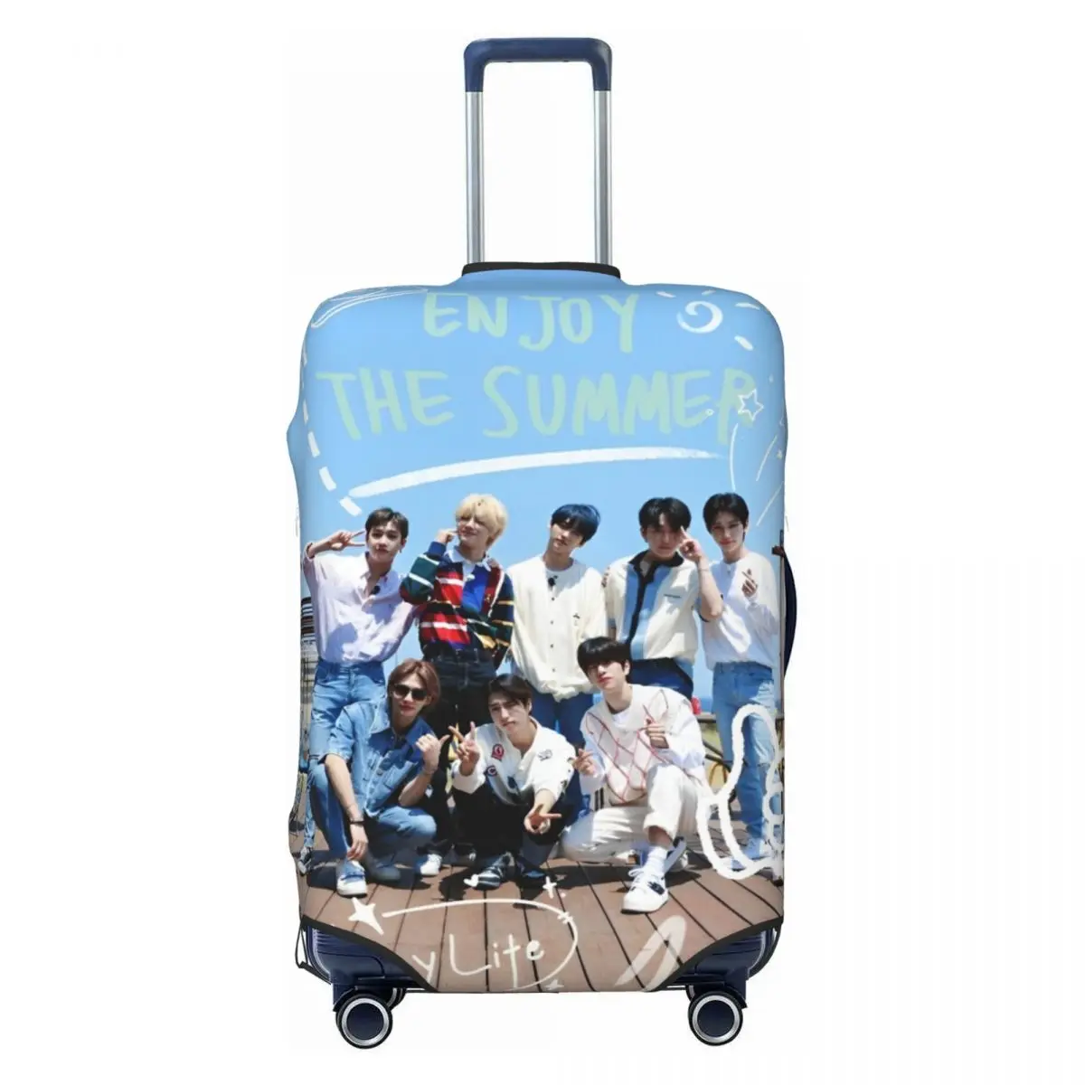 Juste de valise KPOP S-StrenciBand pour enfants, Hyunjin Felix Bang Chan, protection de voyage de croisière utile, fournitures de bagages de vol