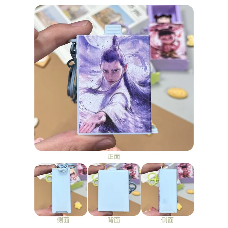 Portachiavi di animazione Minso Naohai Ciondolo creativo di cartone animato Portachiavi per auto Little Nezha