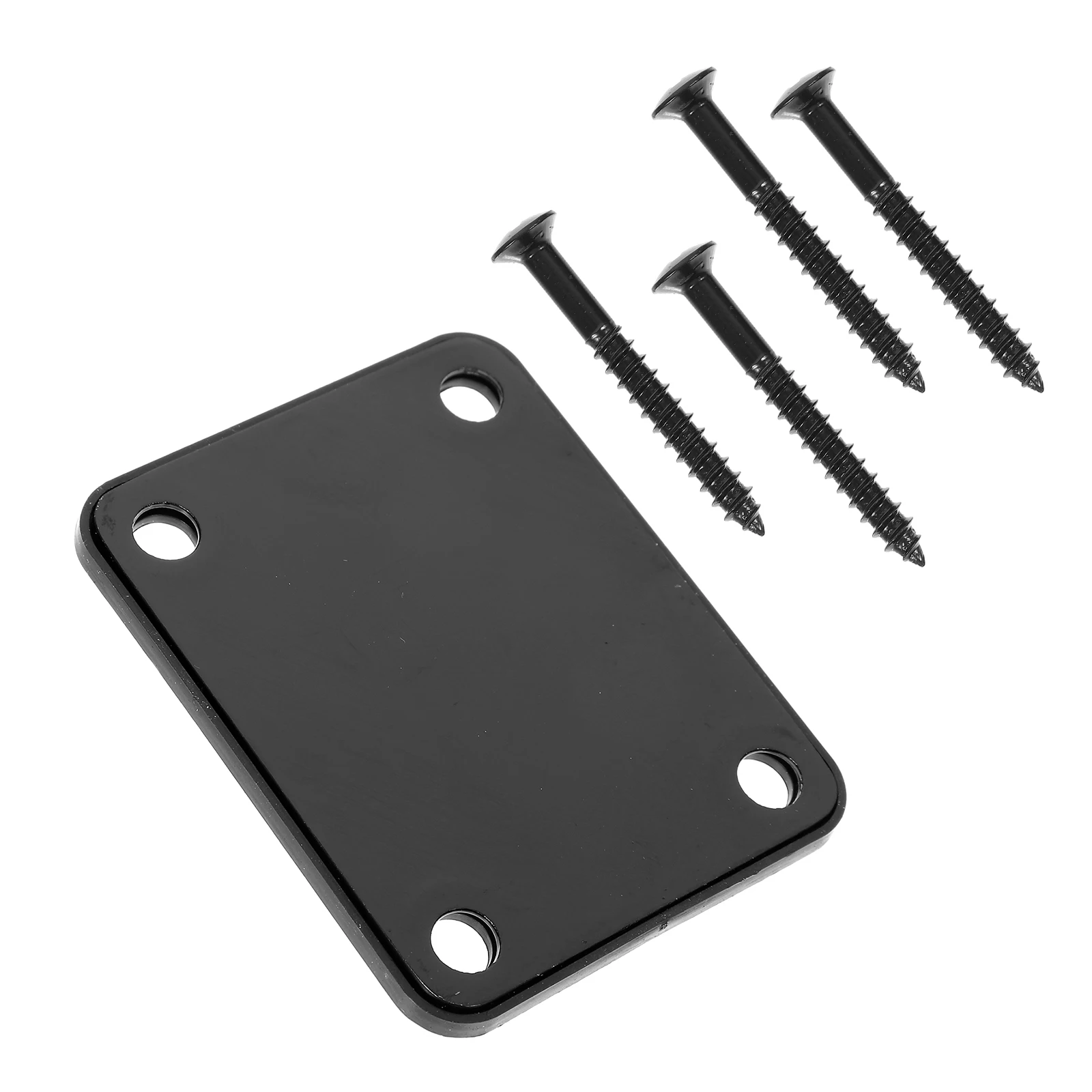 

1 set Electric Neck Plate Durable Metal Bass Part Joint Mounting Plates Guitar Neck Joint Back Plate Accessories