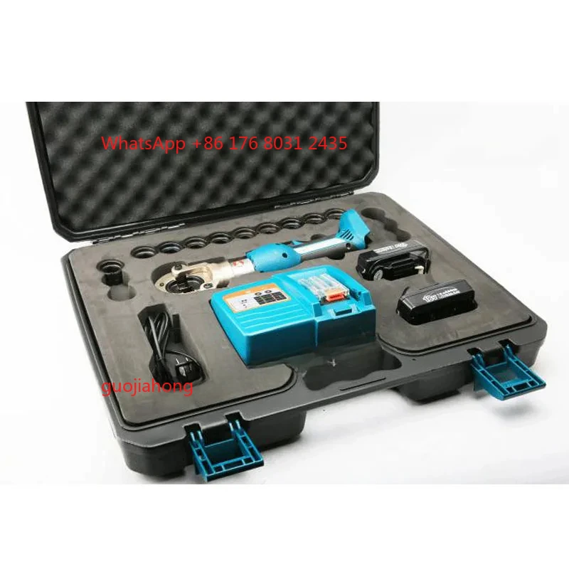 

1set Charging hydraulic clamp 18V EZ-300B Electric crimping pliers copper and aluminum crimping Power cable tool Automatic reset