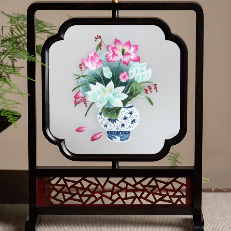 

Suzhou embroidery small ornaments Chinese style gifts Chinese desktop small screen Suzhou