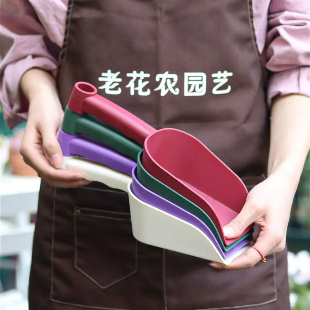 Practical Thickened Soil Scoop Ergonomic Lightweight Garden Hand Shovel Multifunctional Plastic Flat Spatula