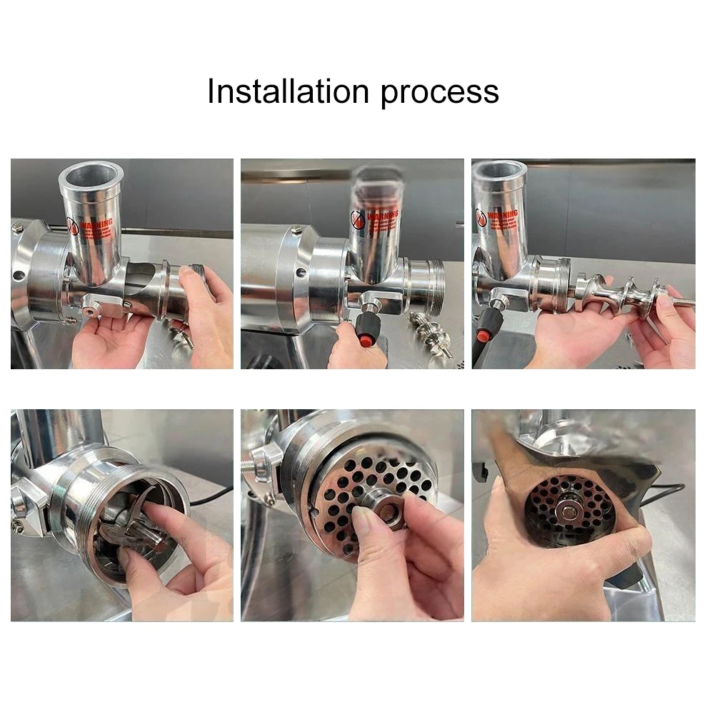 Kommerzieller Fleischwolf, 900 W, 220 V, Us-Rindfleisch, Schweinefleisch, Huhn, weicher Knochenwolf, elektrisch