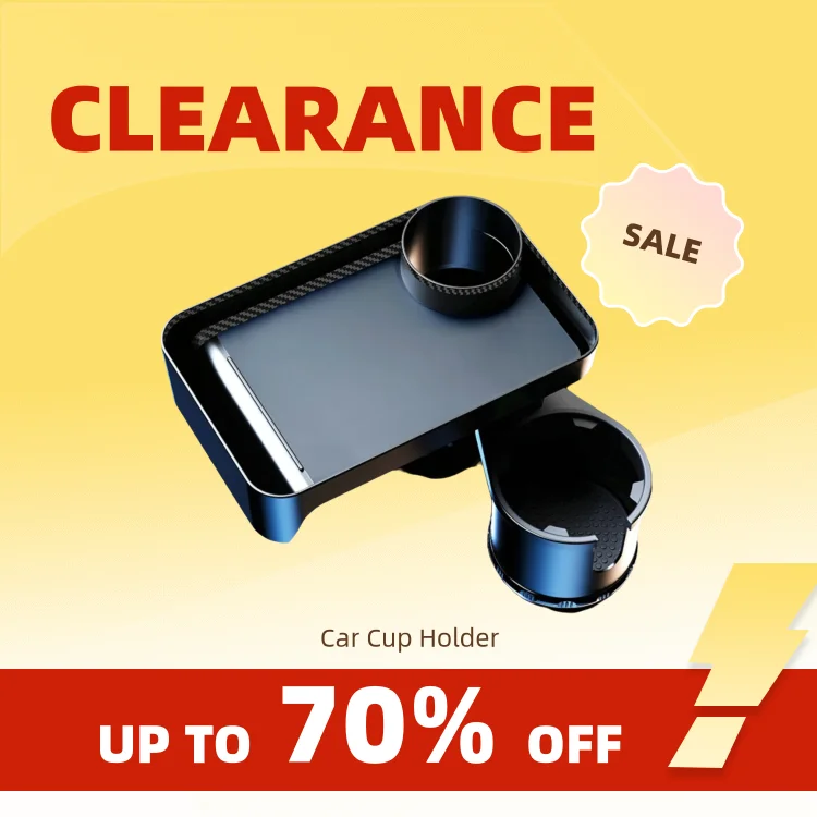 

Clearance_Car Cup Holder Tray with Rotating Expandable Tray - Convenient for Takeout, Keys, Phone - Perfect for Quick Meals On-t