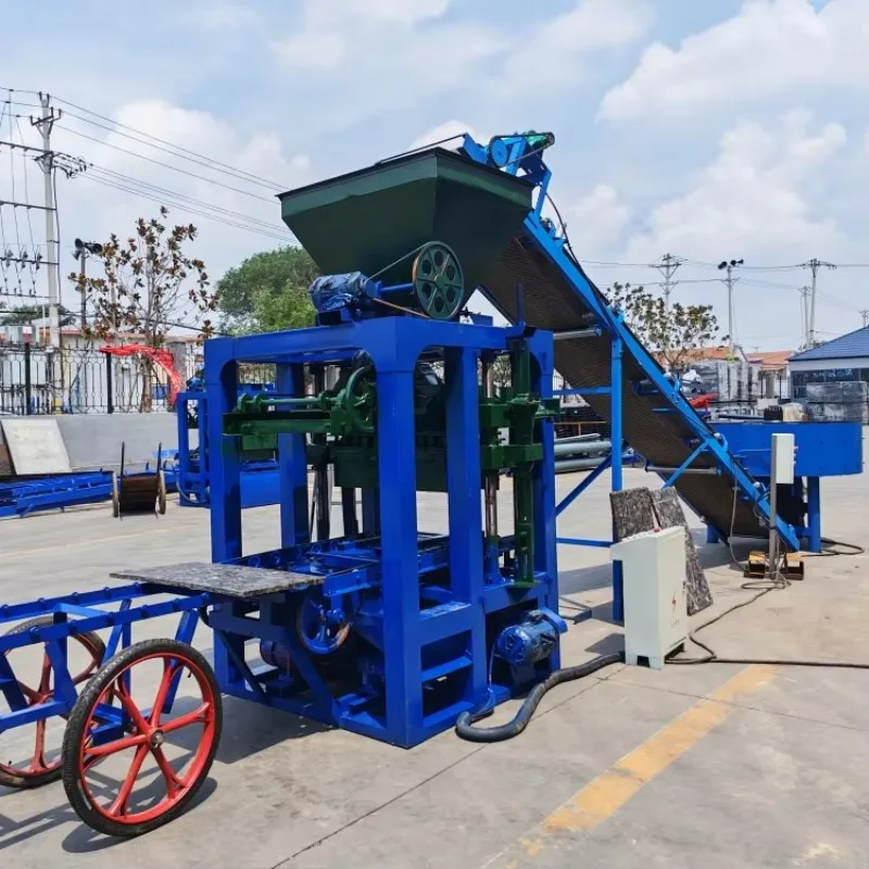 QTJ4-24 Full Automatic Hydraulic Block Machine Mold Maker Concrete Paver Brick Moulding Manufacturing